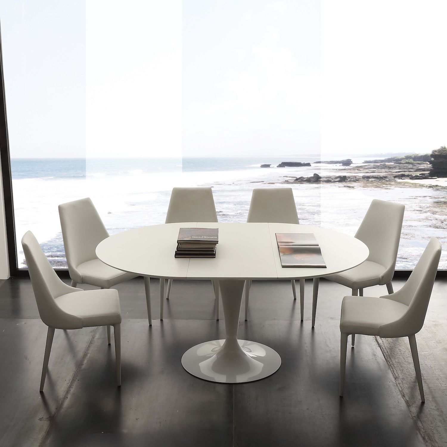 Tavolo da pranzo rotondo allungabile moderno Sulevi