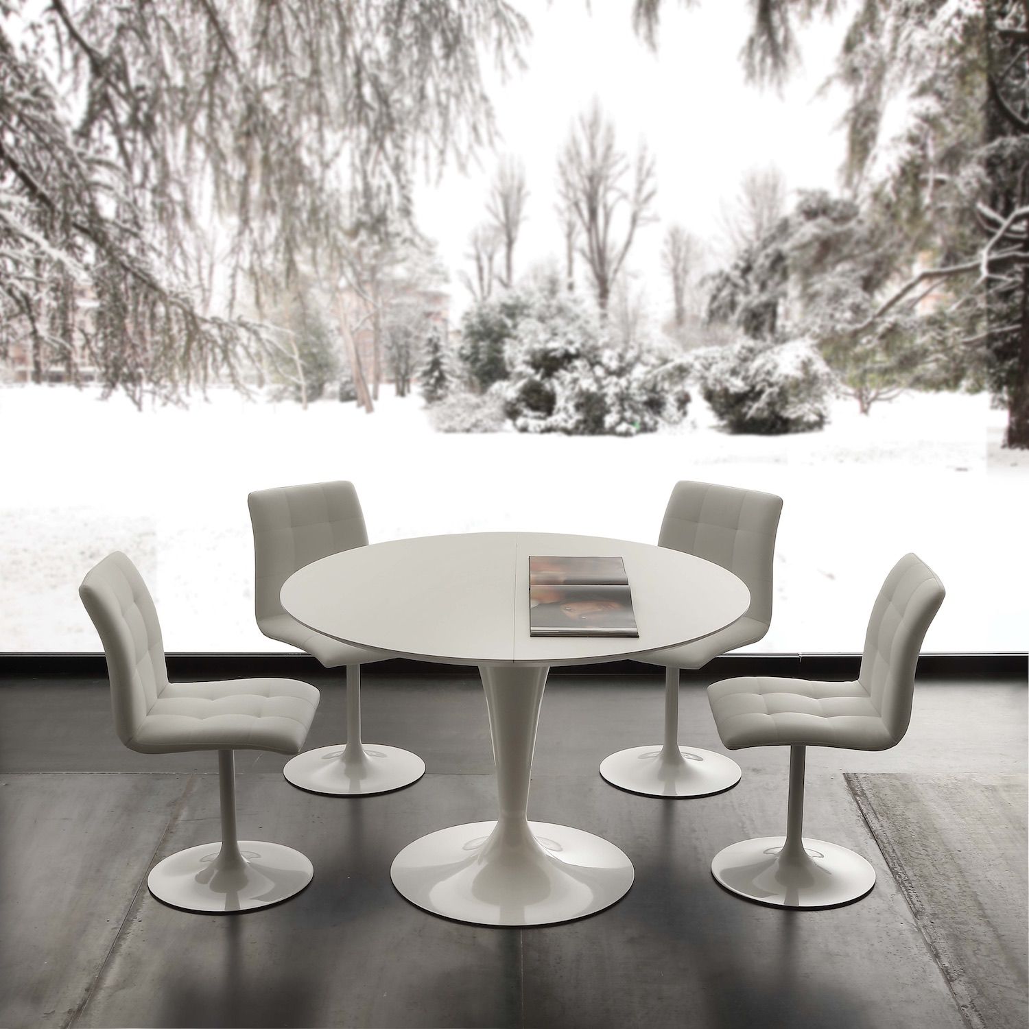 Poltroncina design moderno Veikko per sala pranzo