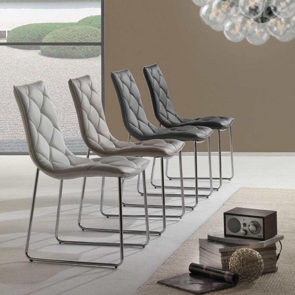 Coppia sedie a slitta design moderno Armas