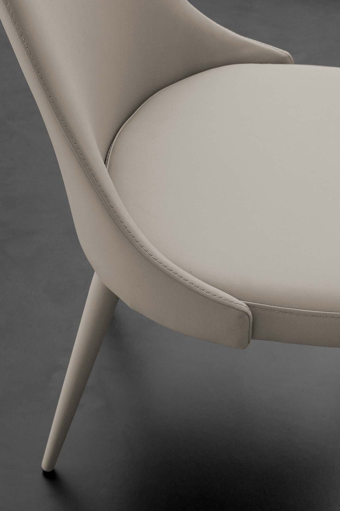 Sedie sala da pranzo rivestite in ecopelle Janita