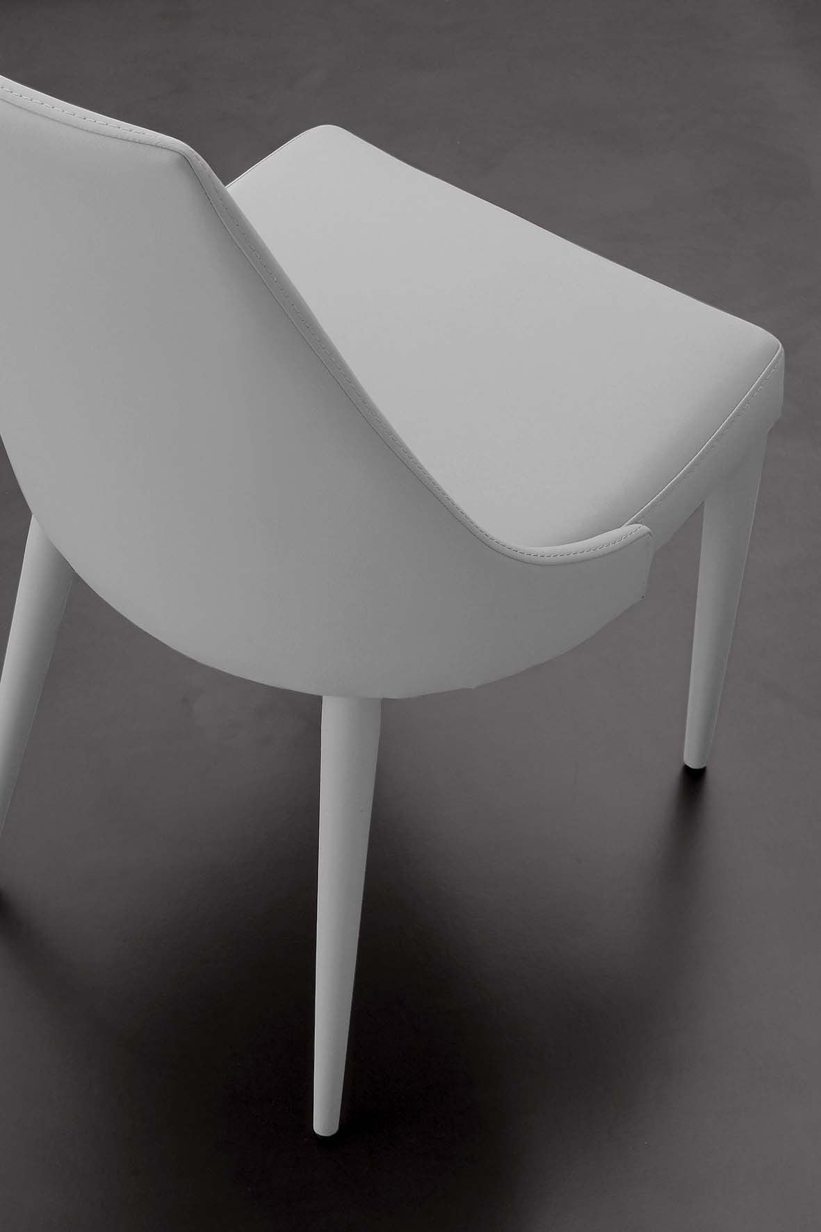 Sedie sala da pranzo rivestite in ecopelle Janita