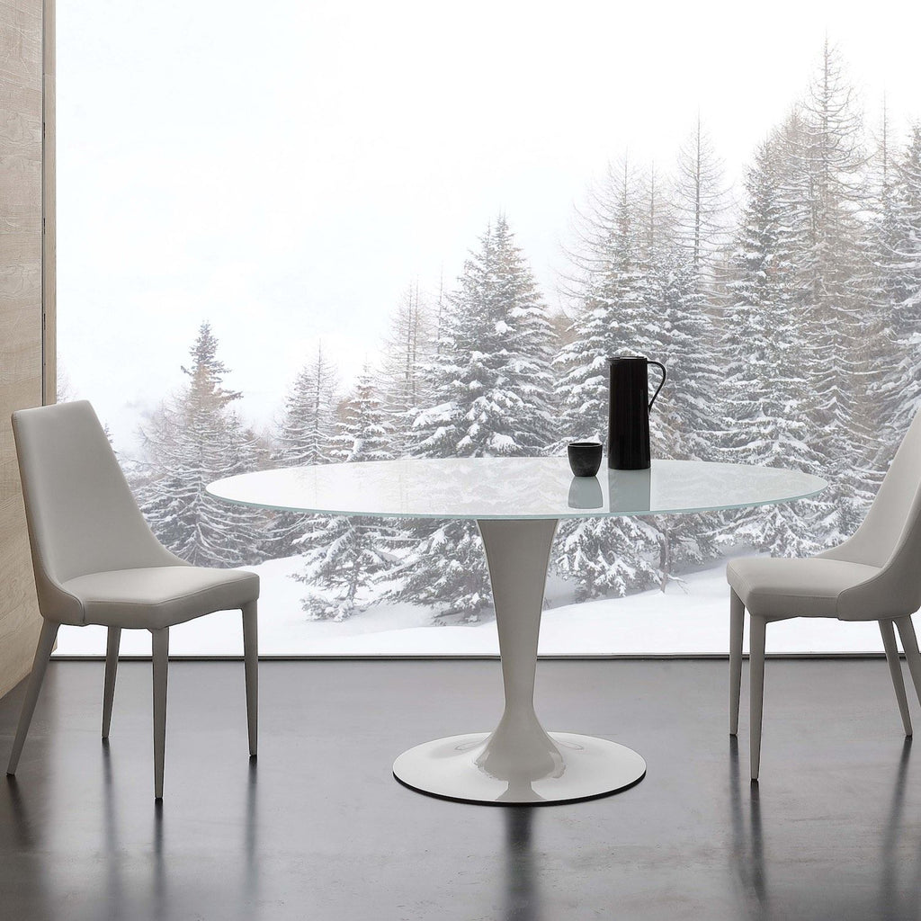 Sedie sala da pranzo rivestite in ecopelle Janita