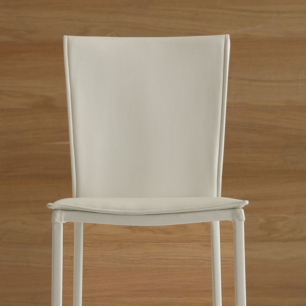 Sedie per cucina Sarianna in metallo ed ecopelle