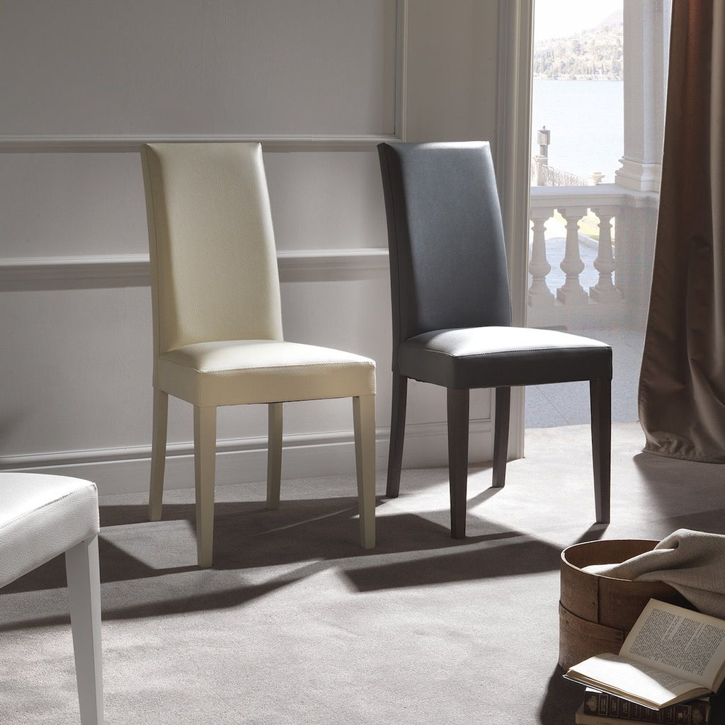 Coppia sedie con schienale alto moderna Amabel