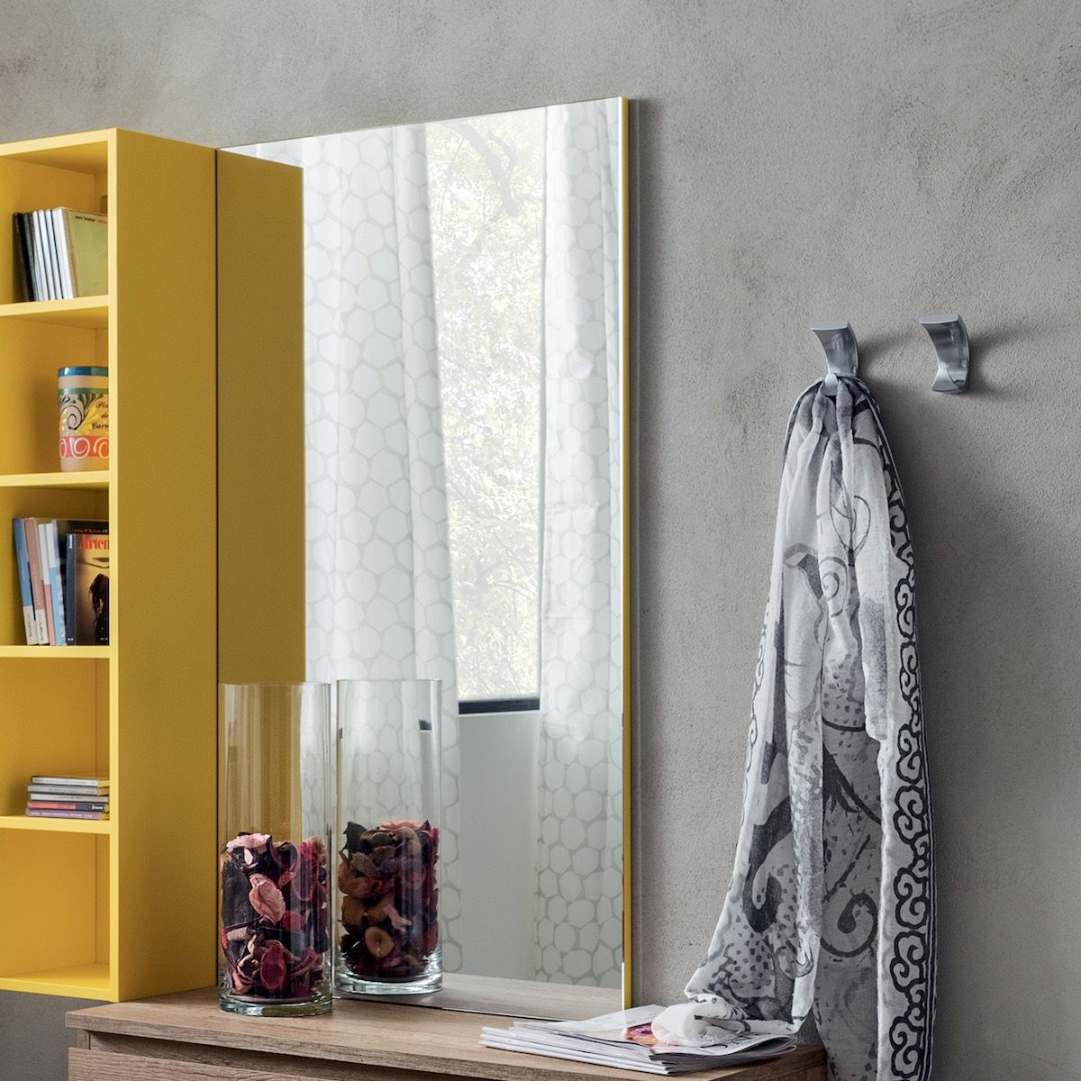 Mobili da ingresso sospesi con specchio design moderno Eloise 4