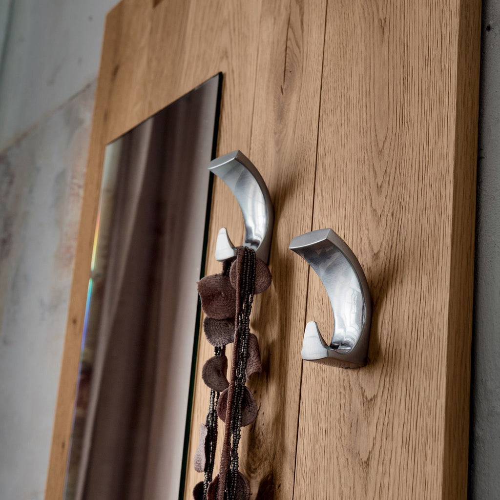 Specchio da ingresso in legno massello design moderno Elias 2