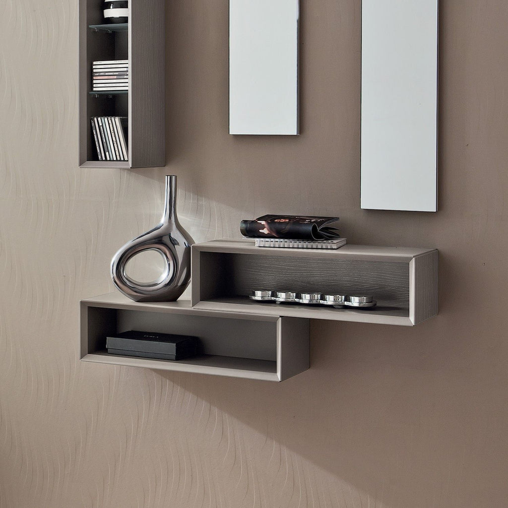 Mobili da ingresso moderni con specchi e mensole Kim