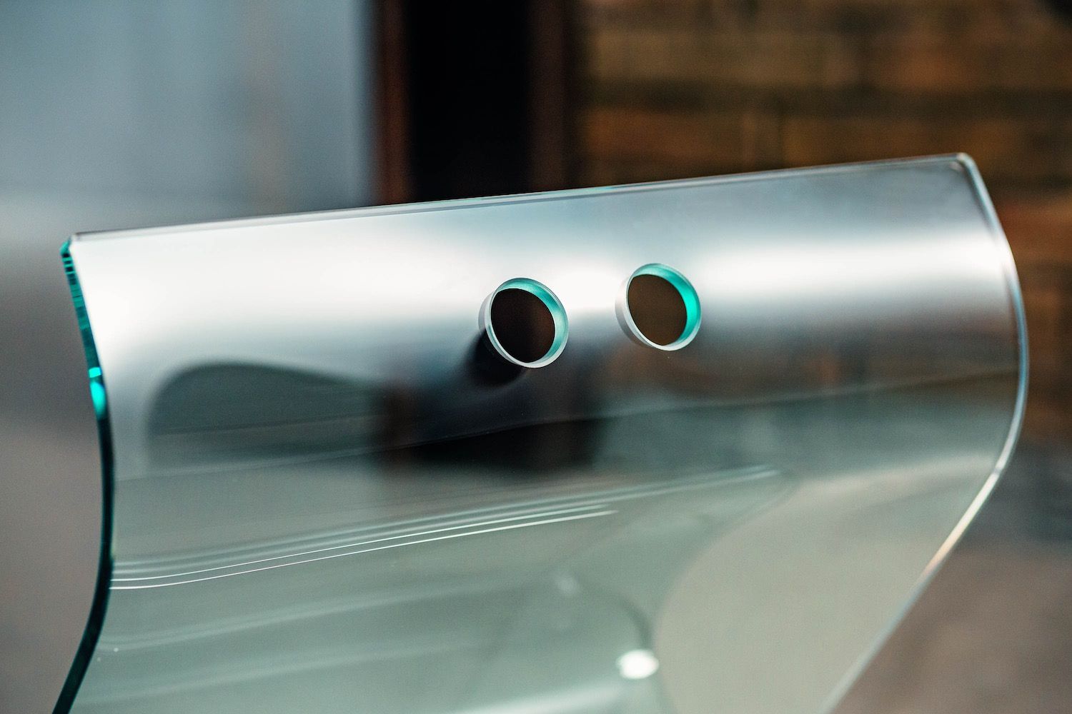 Portariviste in vetro curvato temperato 45 x 35 cm Rebecca