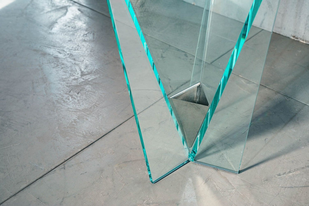 Portaombrelli design moderno in vetro trasparente Elimar