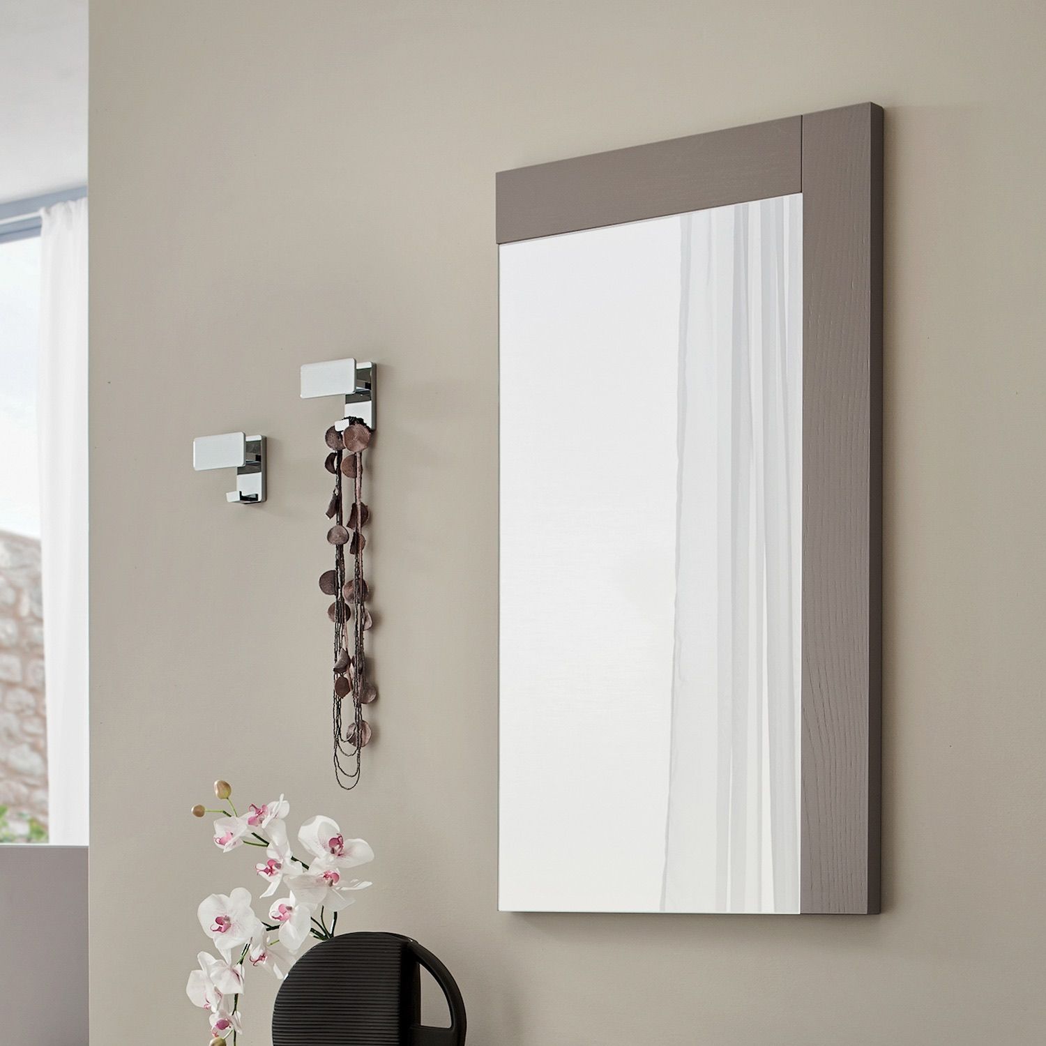 Mobili per ingresso moderni tortora frassino Bernard