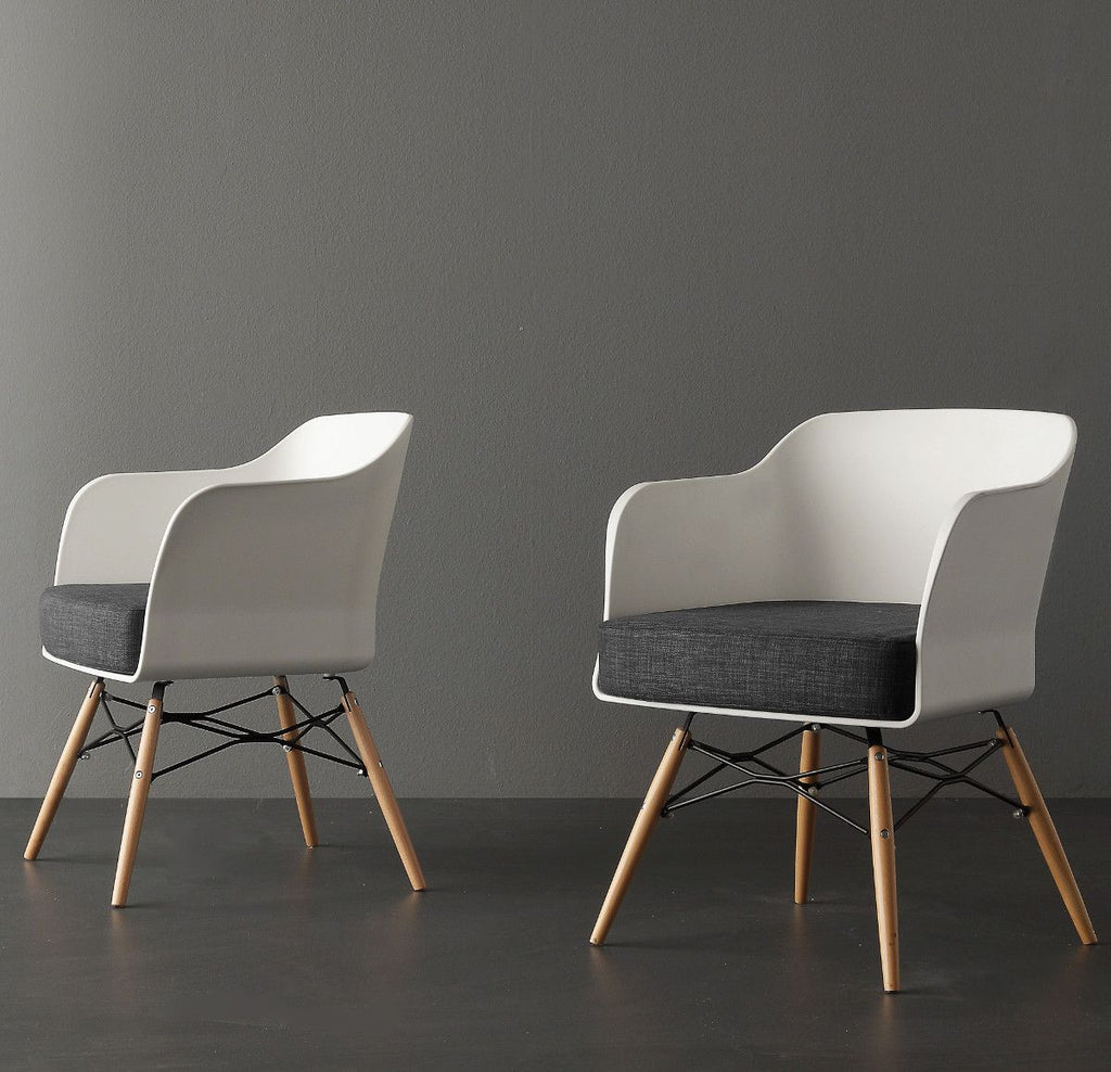 Coppia sedie design da soggiorno o sala da pranzo Emely