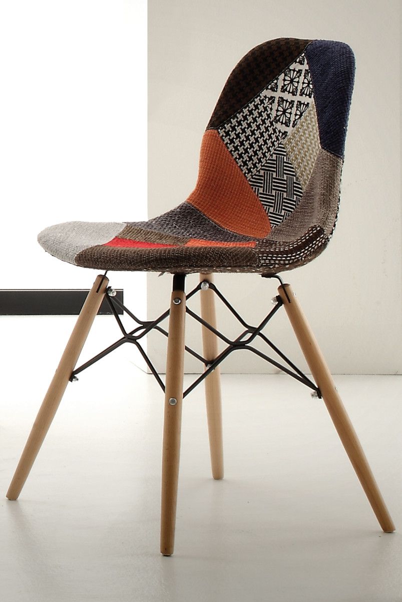 Coppia sedie patchwork design originale Florrie Patch