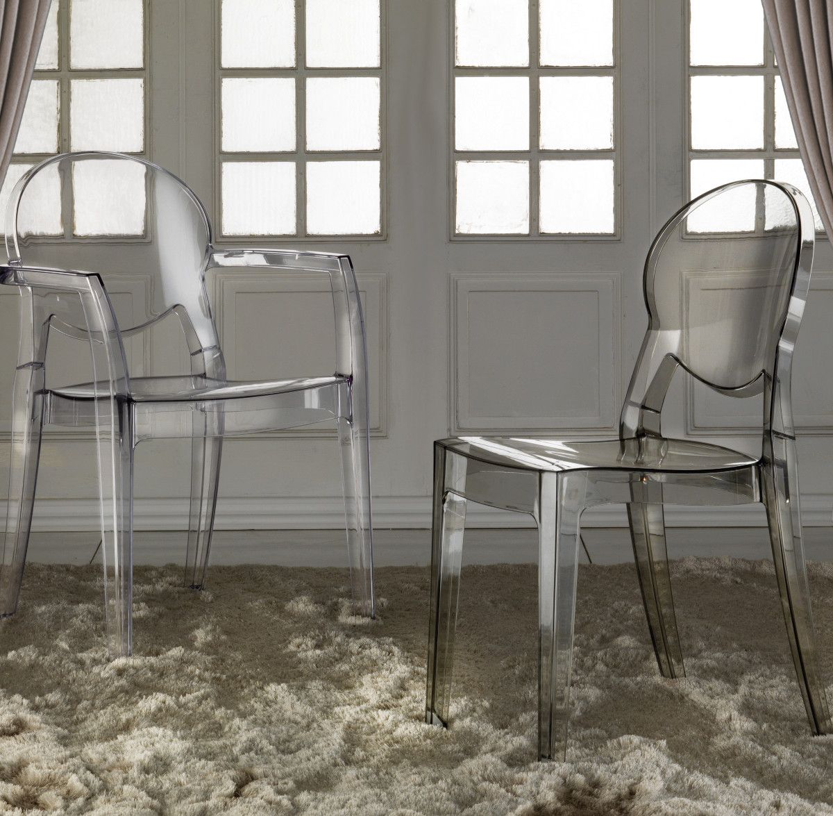 Sedie in policarbonato moderne Elsi