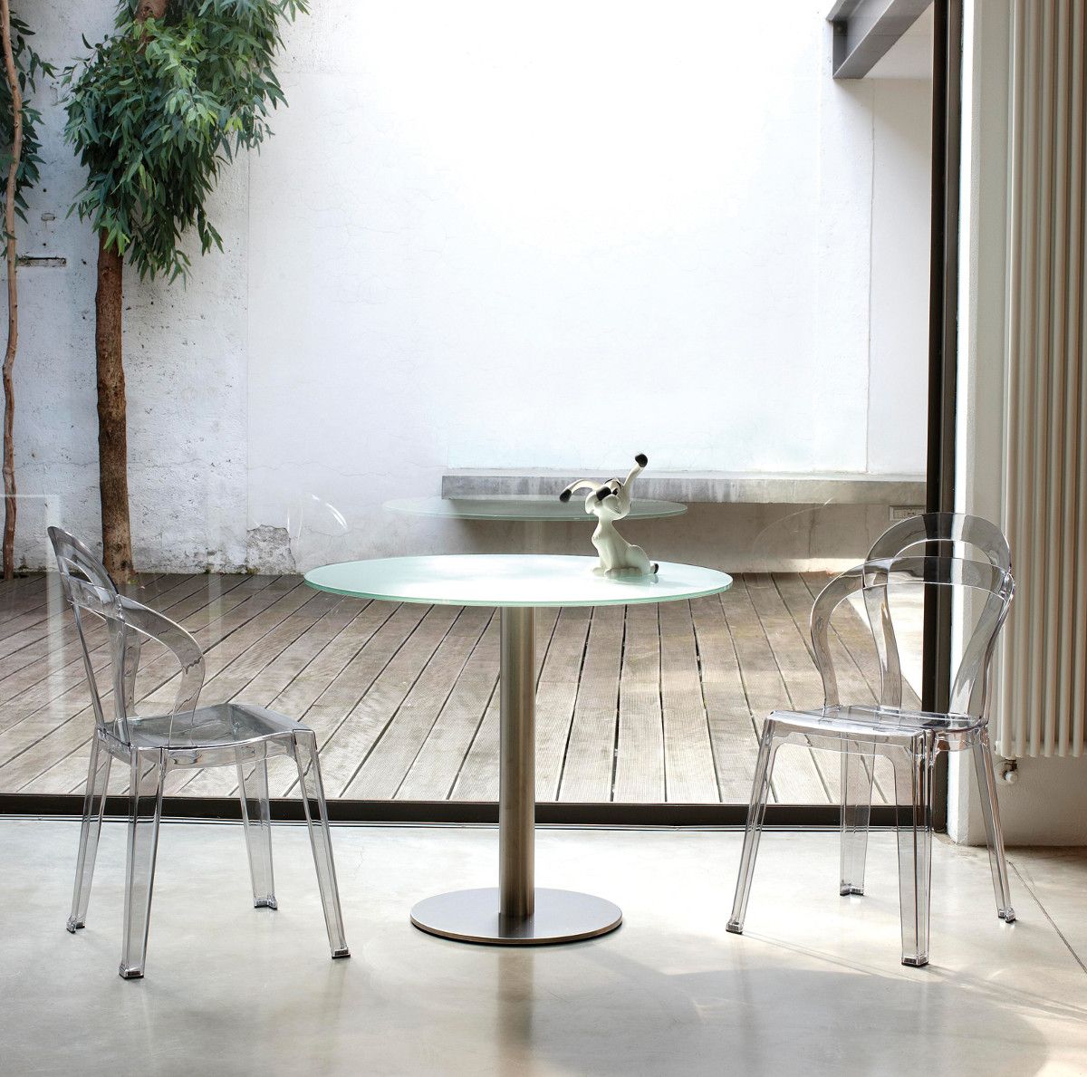 Sedie moderne impilabili trasparenti Arsemid