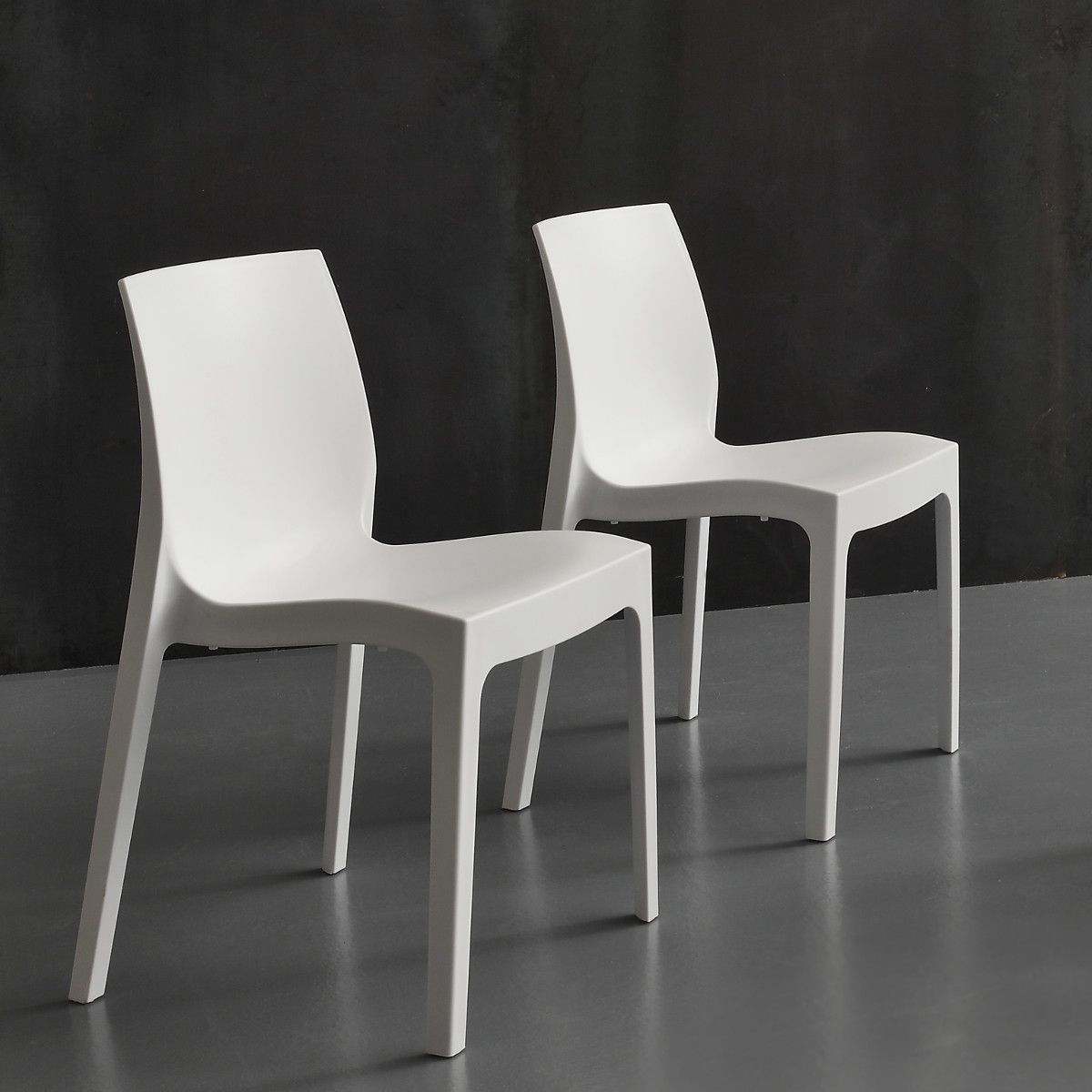 Sedie polipropilene impilabili da interni ed esterni Pelagia