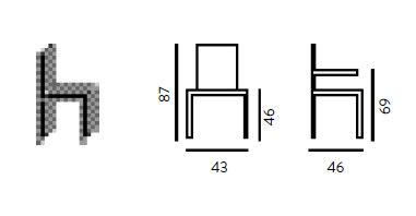 Sedie in polipropilene Canuta per sala da pranzo