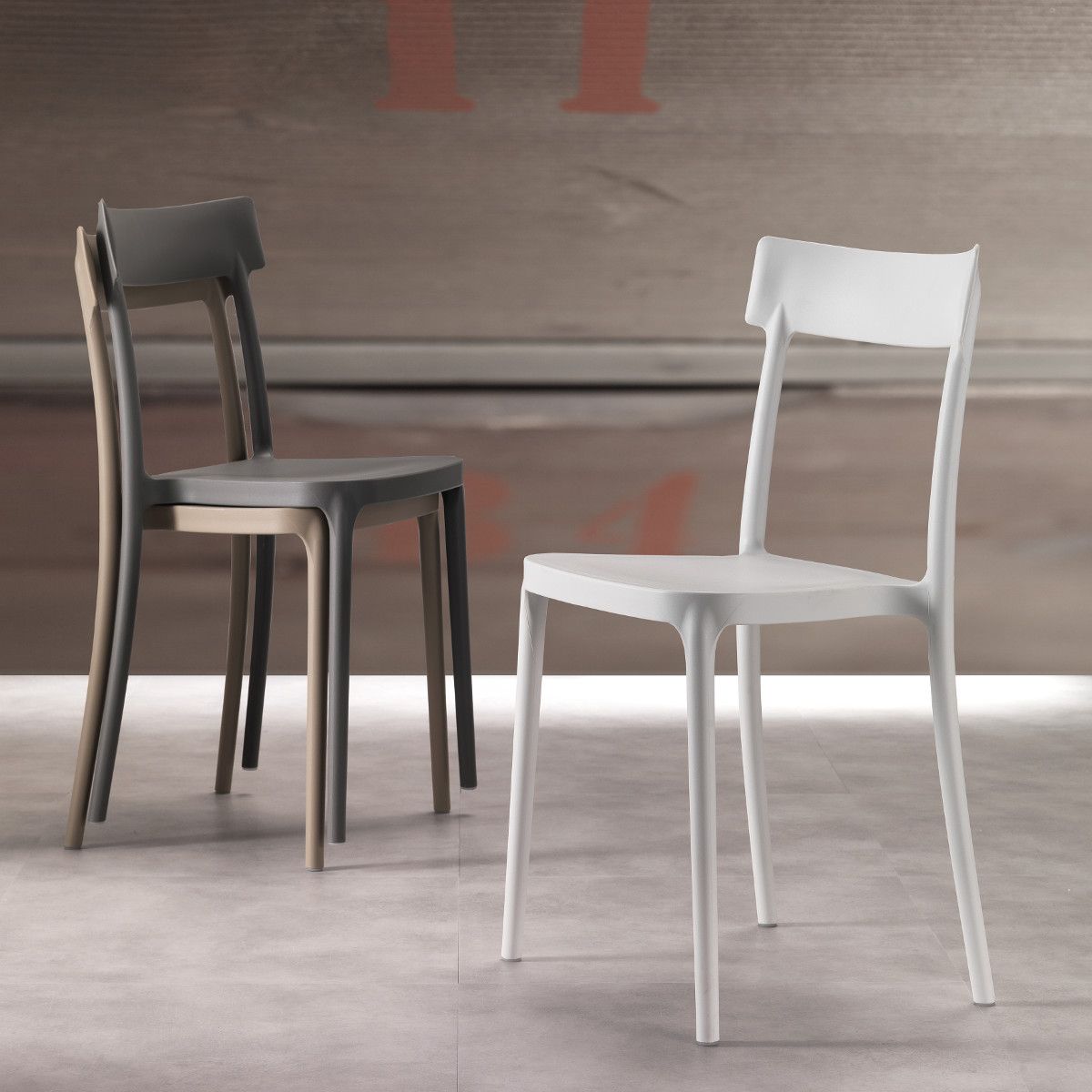 Sedie in polipropilene moderne Angelita