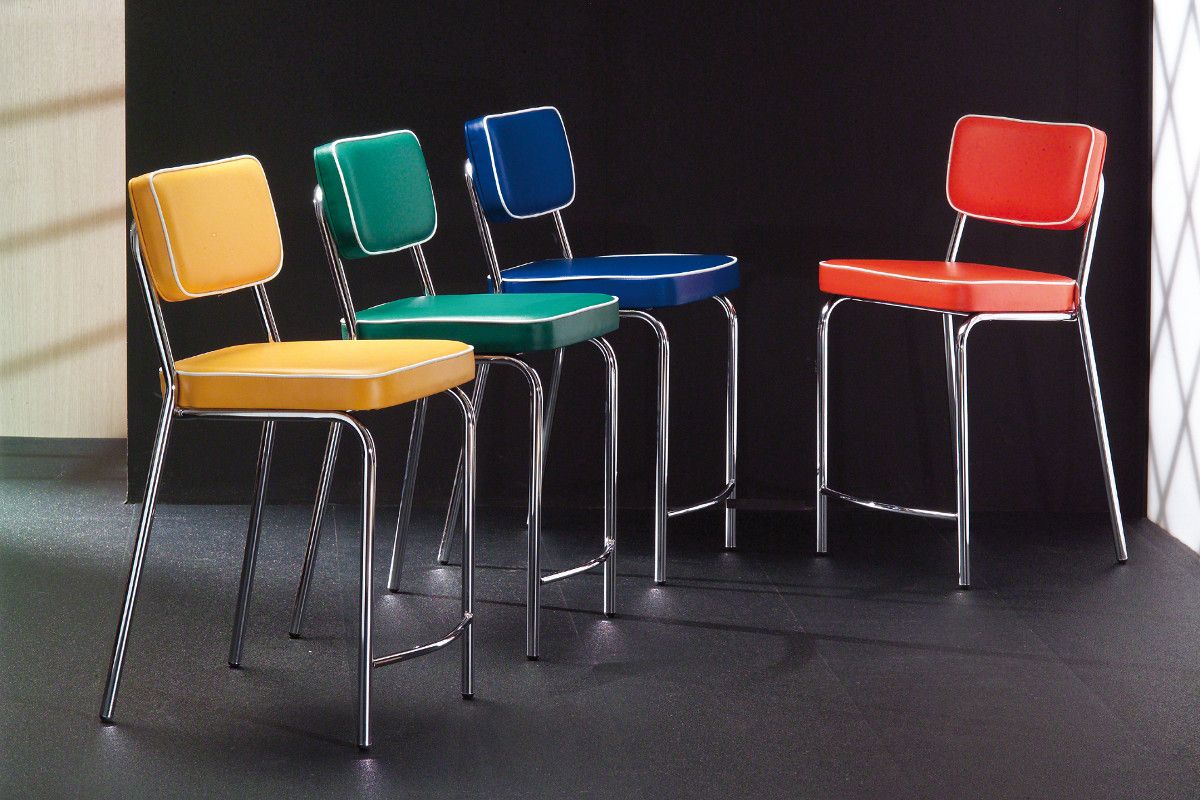 Sgabello imbottito Derrien design moderno