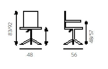 Sedia da ufficio design moderno Sinergina