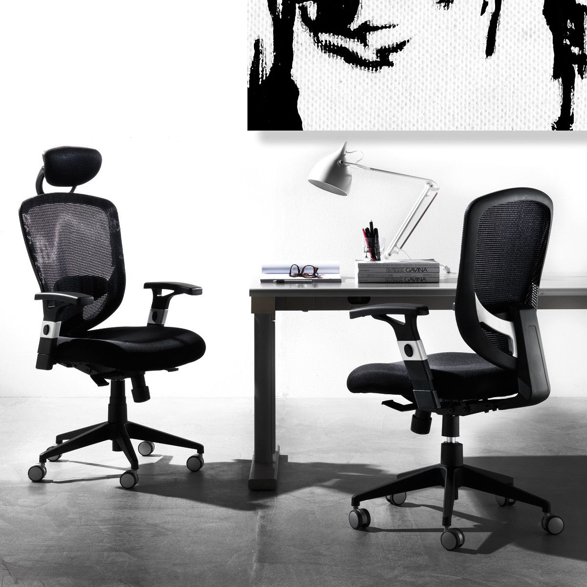 Sedia ufficio con schienale comodo Aligia