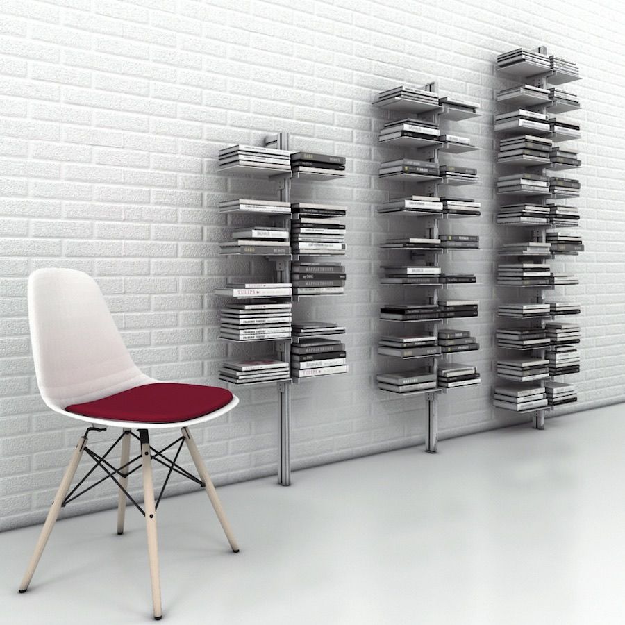 Libreria verticale da parete in metallo Dotto