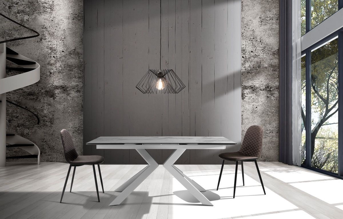 Tavolo da pranzo in vetroceramica allungabile 160/200/240 Iezer