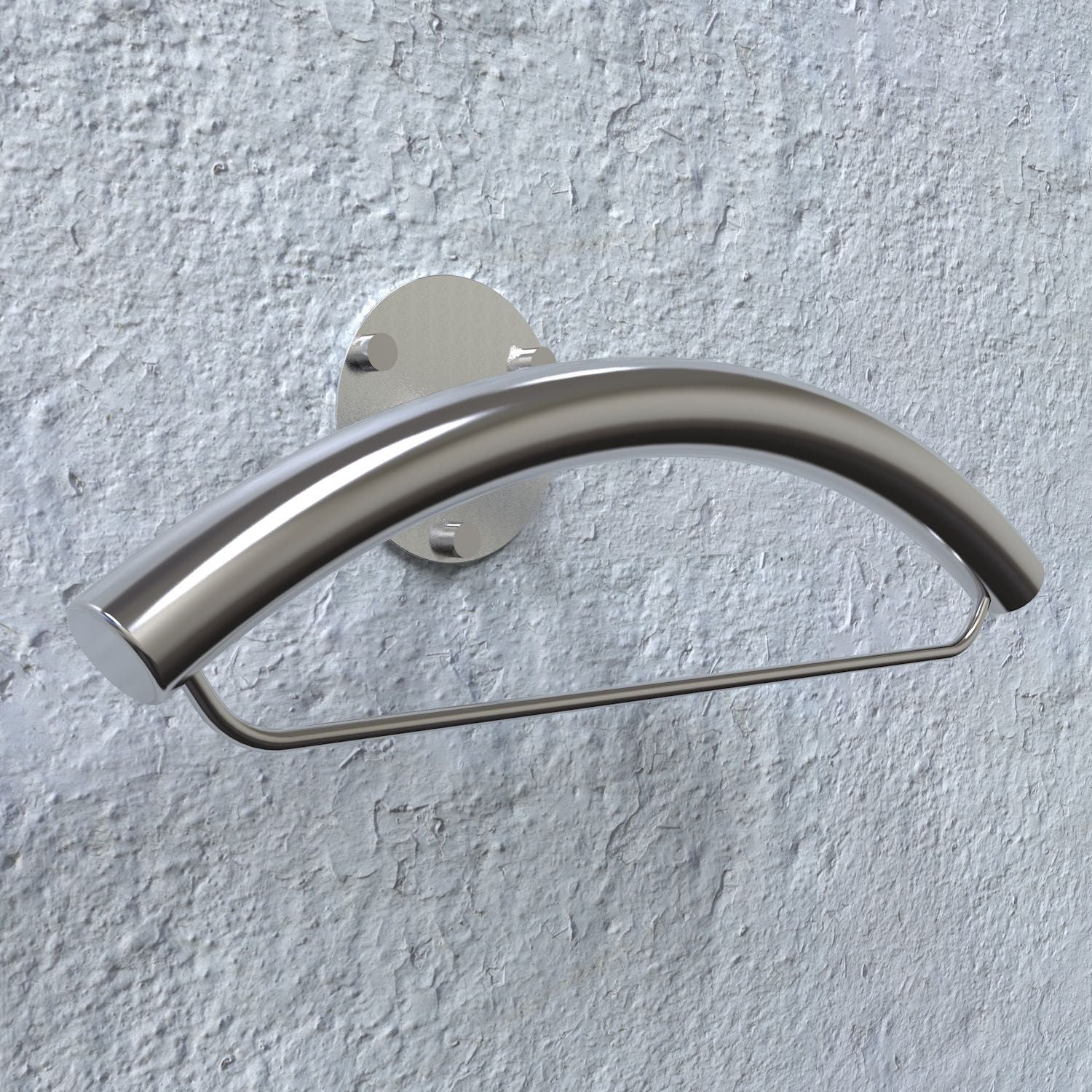 Servomuto da parete moderno in acciaio Manning A