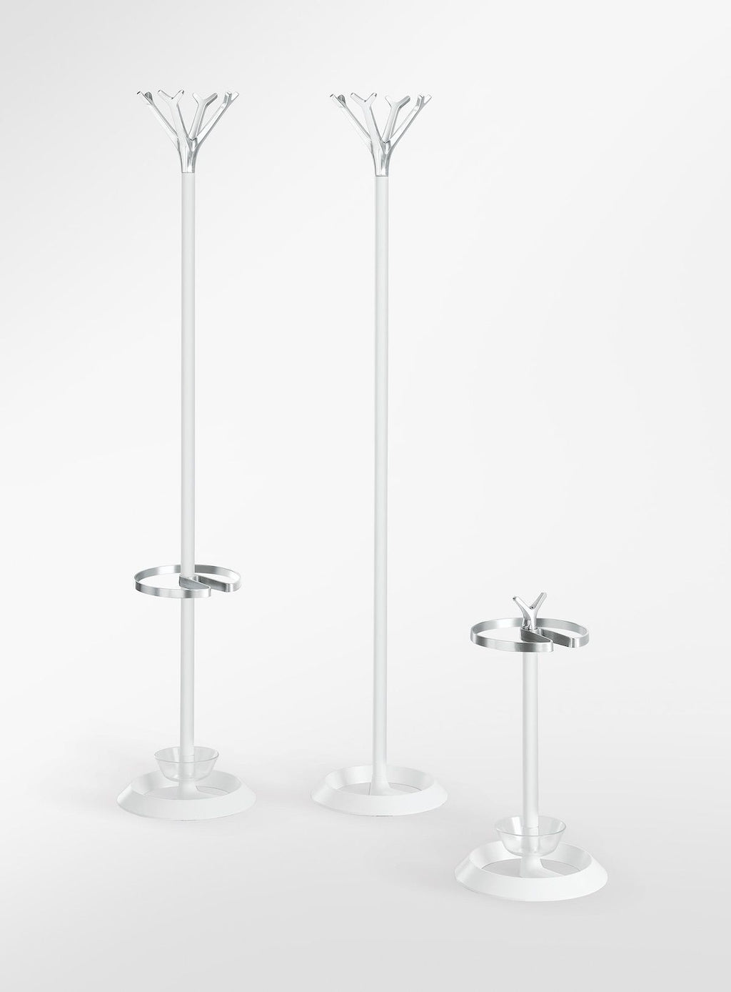 Appendiabiti da terra design per ingresso in acciaio Ellis