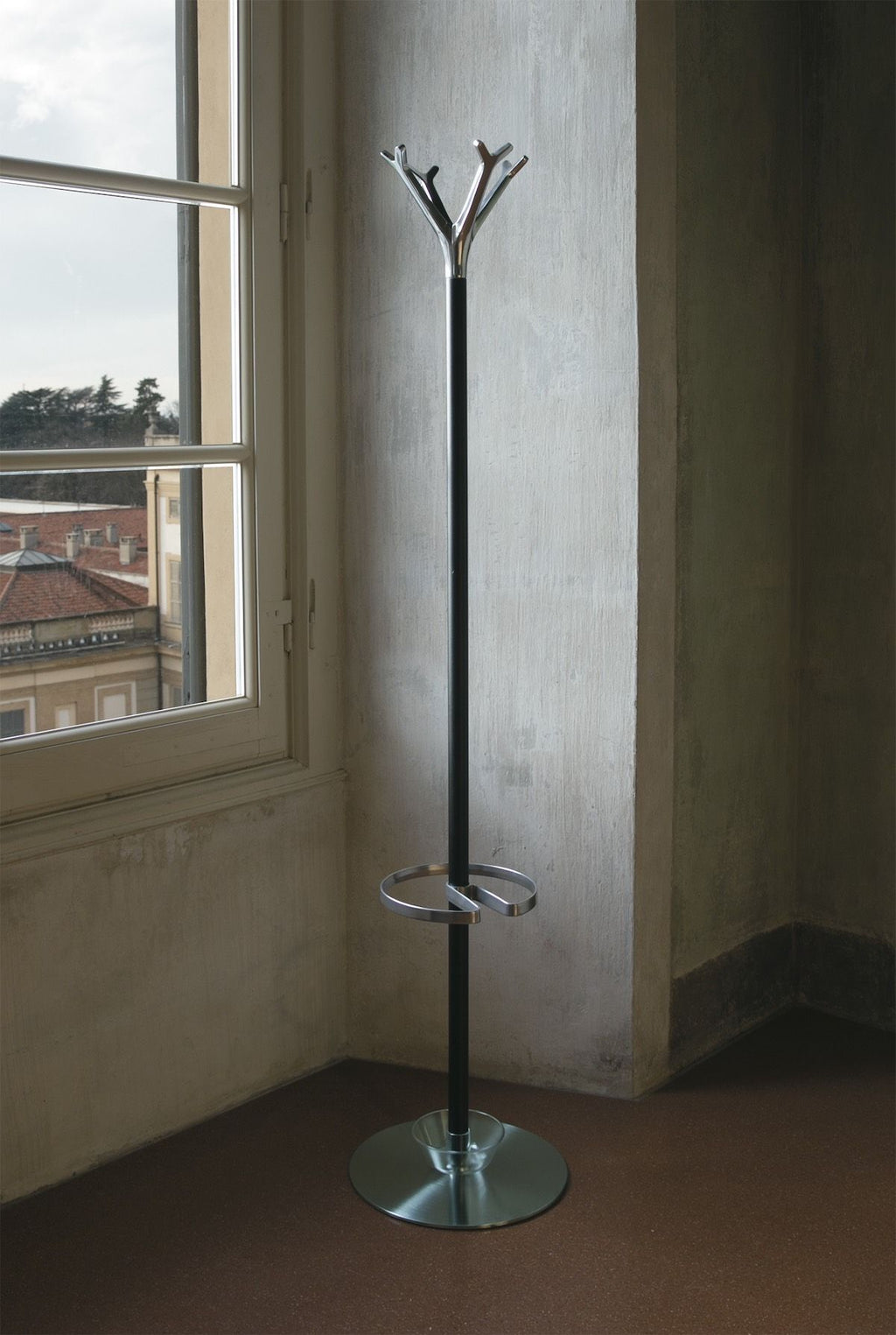 Appendiabiti da terra moderno per ingresso Ellis Inox