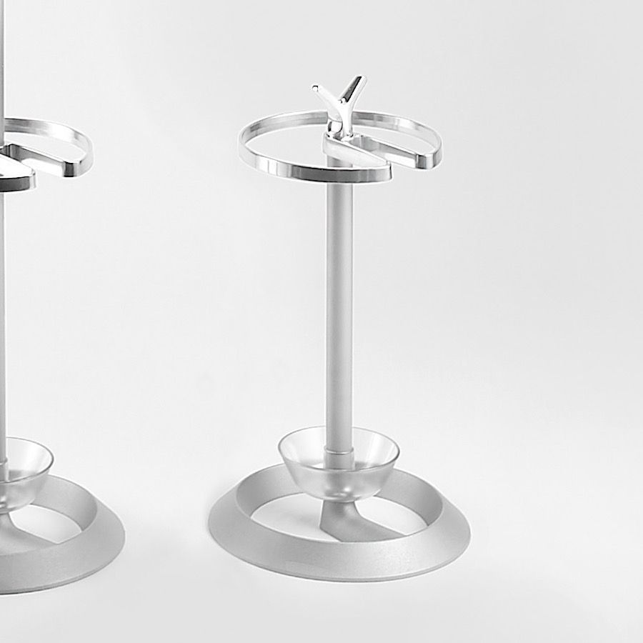 Portaombrelli design moderno in acciaio Ellis