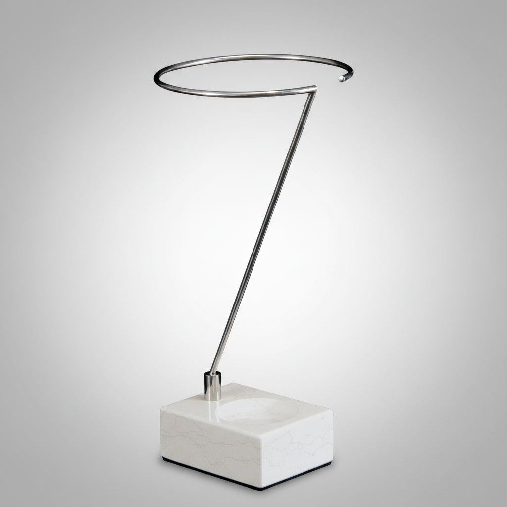 Portaombrelli design moderno in acciaio e marmo Jenson