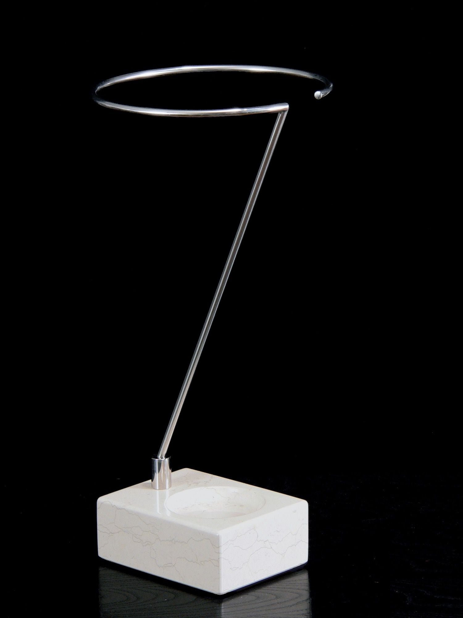 Portaombrelli design moderno in acciaio e marmo Jenson