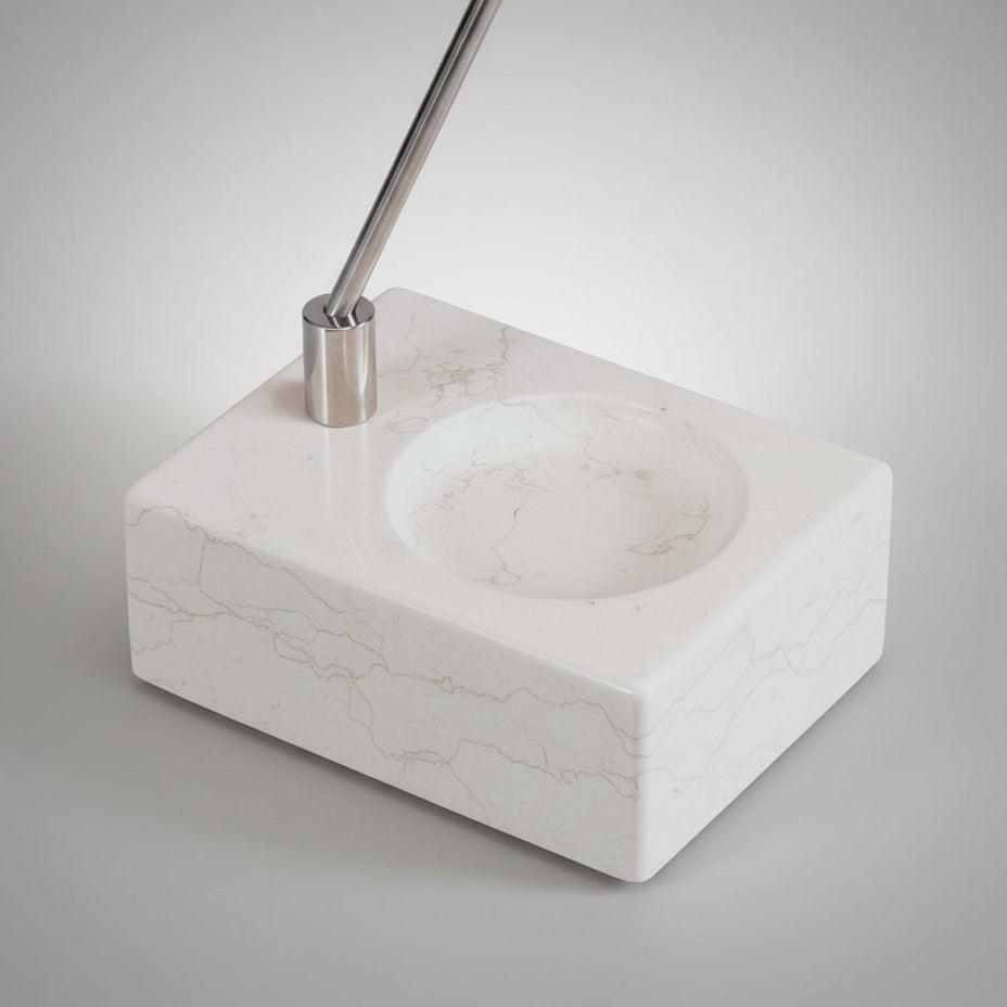 Portaombrelli design moderno in acciaio e marmo Jenson