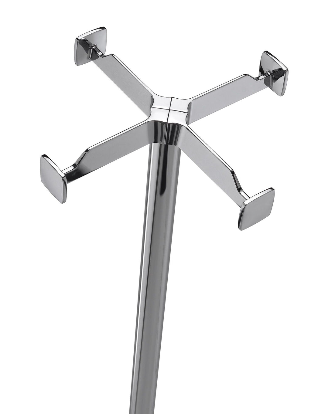 Appendiabiti da terra moderno bianco nero cromato Kind