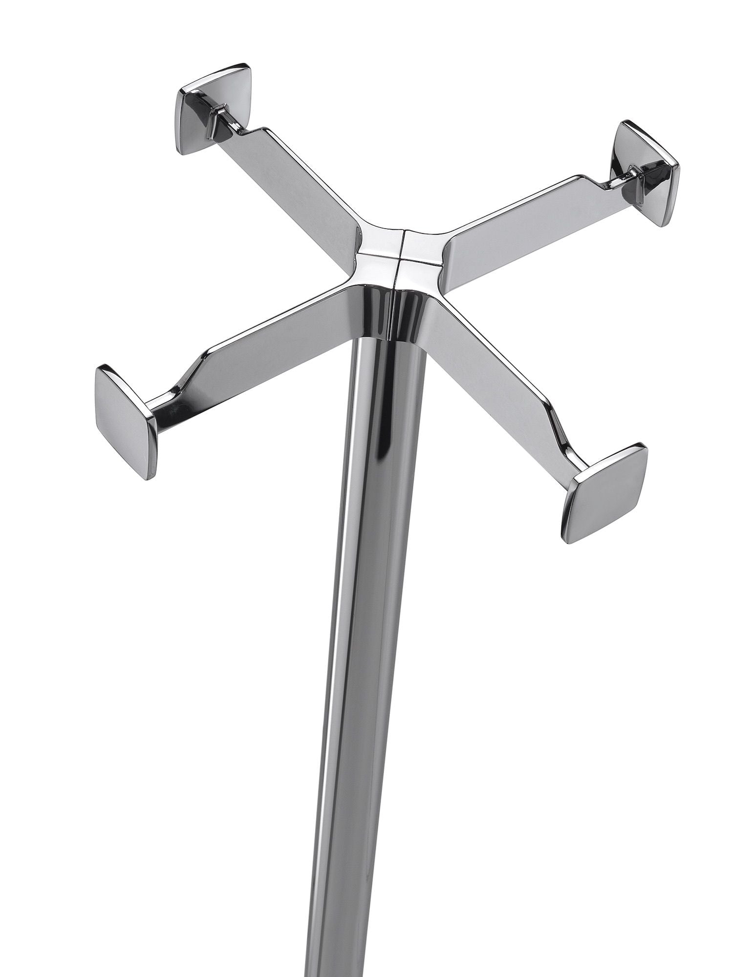 Appendiabiti da terra moderno bianco nero cromato Kind