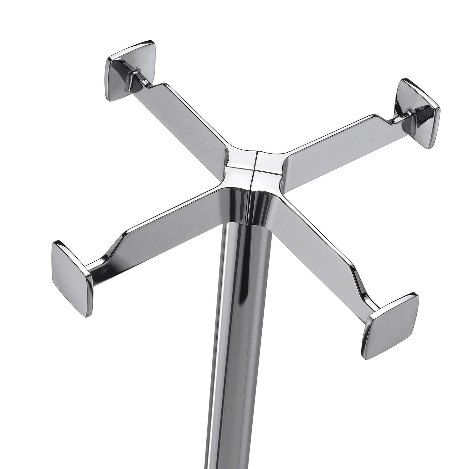 Appendiabiti da terra moderno bianco nero cromato Kind