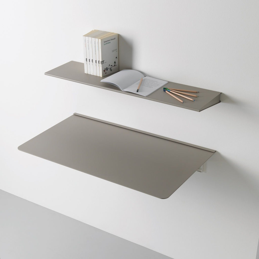 Scrivania a scomparsa richiudibile a muro in alluminio Turing