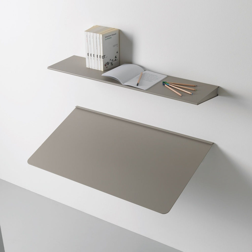 Scrivania a scomparsa richiudibile a muro in alluminio Turing