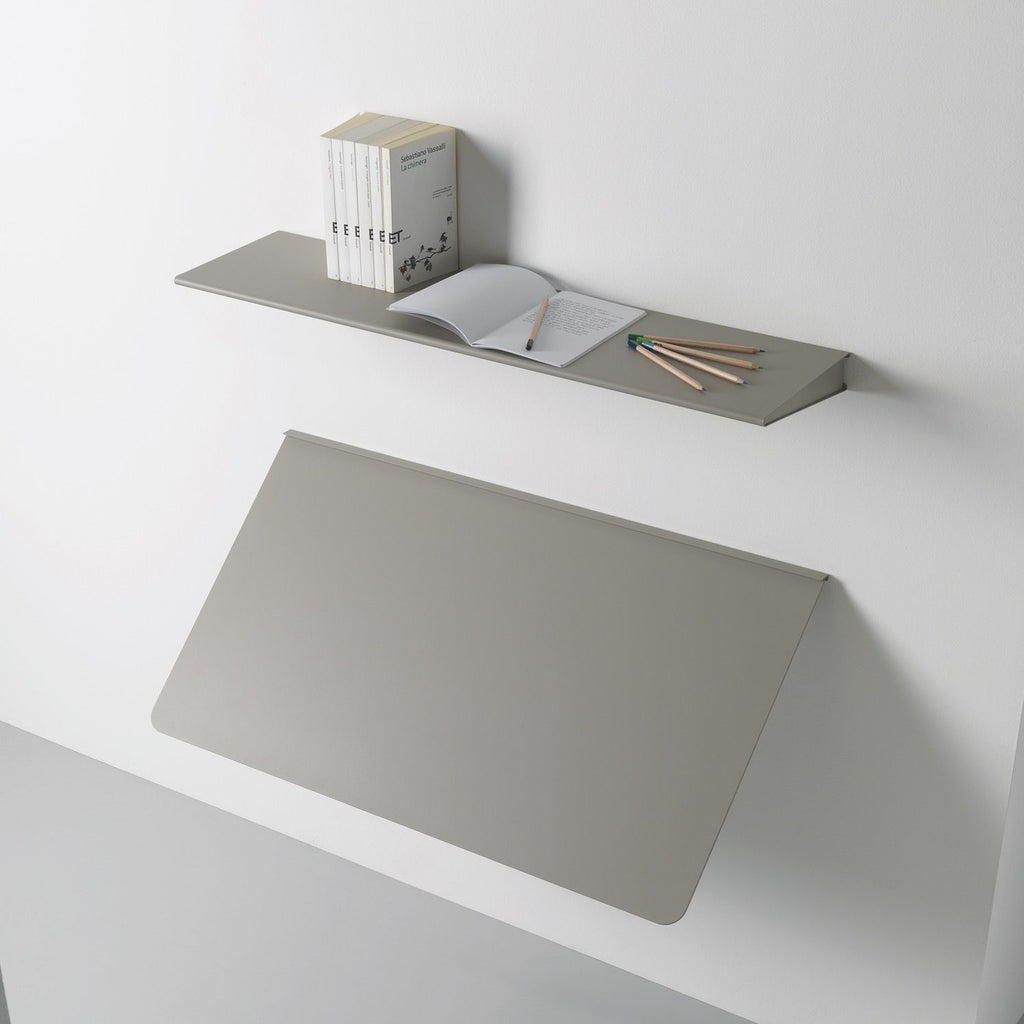 Scrivania a scomparsa richiudibile a muro in alluminio Turing