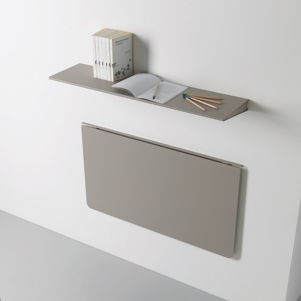 Scrivania a scomparsa richiudibile a muro in alluminio Turing