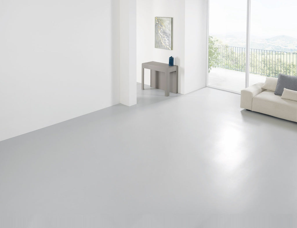 Tavolo consolle allungabile in acciaio e laminato Dutton