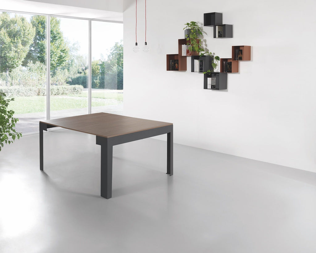 Consolle allungabile moderna in acciaio 120 cm Dutton