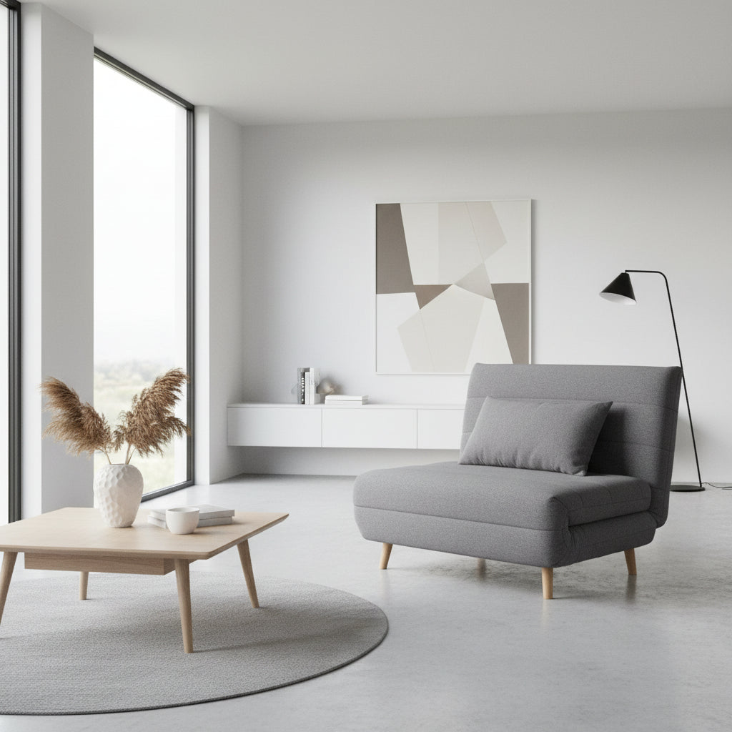 Poltrona letto singolo in tessuto design moderno Garner Lines