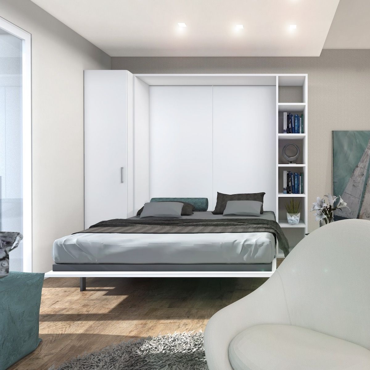 Letto a scomparsa design moderno Basic