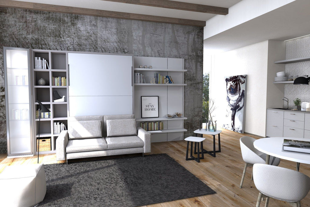 Letto a scomparsa con divano francese o matrimoniale Living