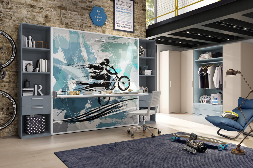 Letto a castello a scomparsa design moderno Express