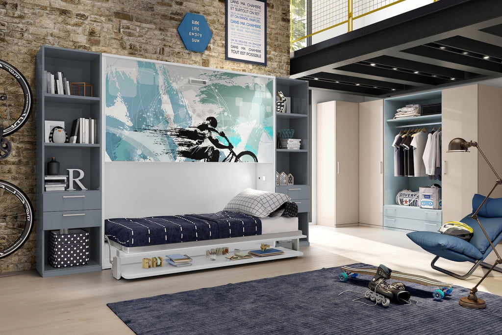 Letto a castello a scomparsa design moderno Express