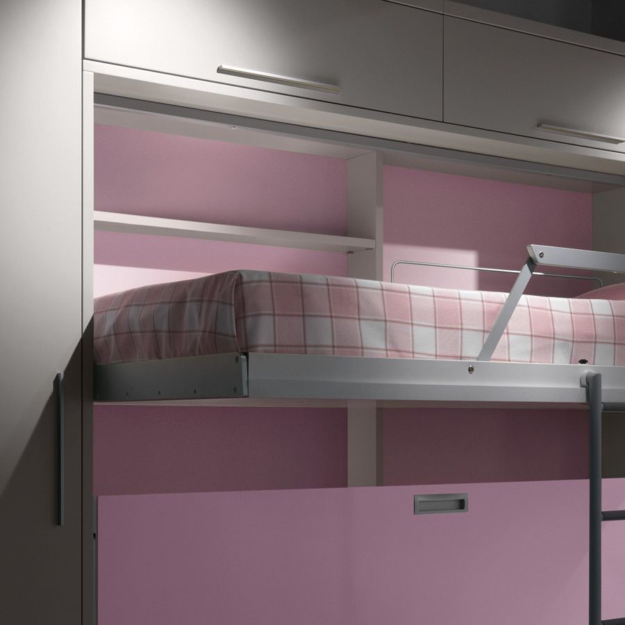 Letto a castello a scomparsa due letti indipendenti Duetto