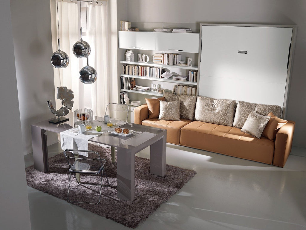 Letto matrimoniale a scomparsa con divano Domino