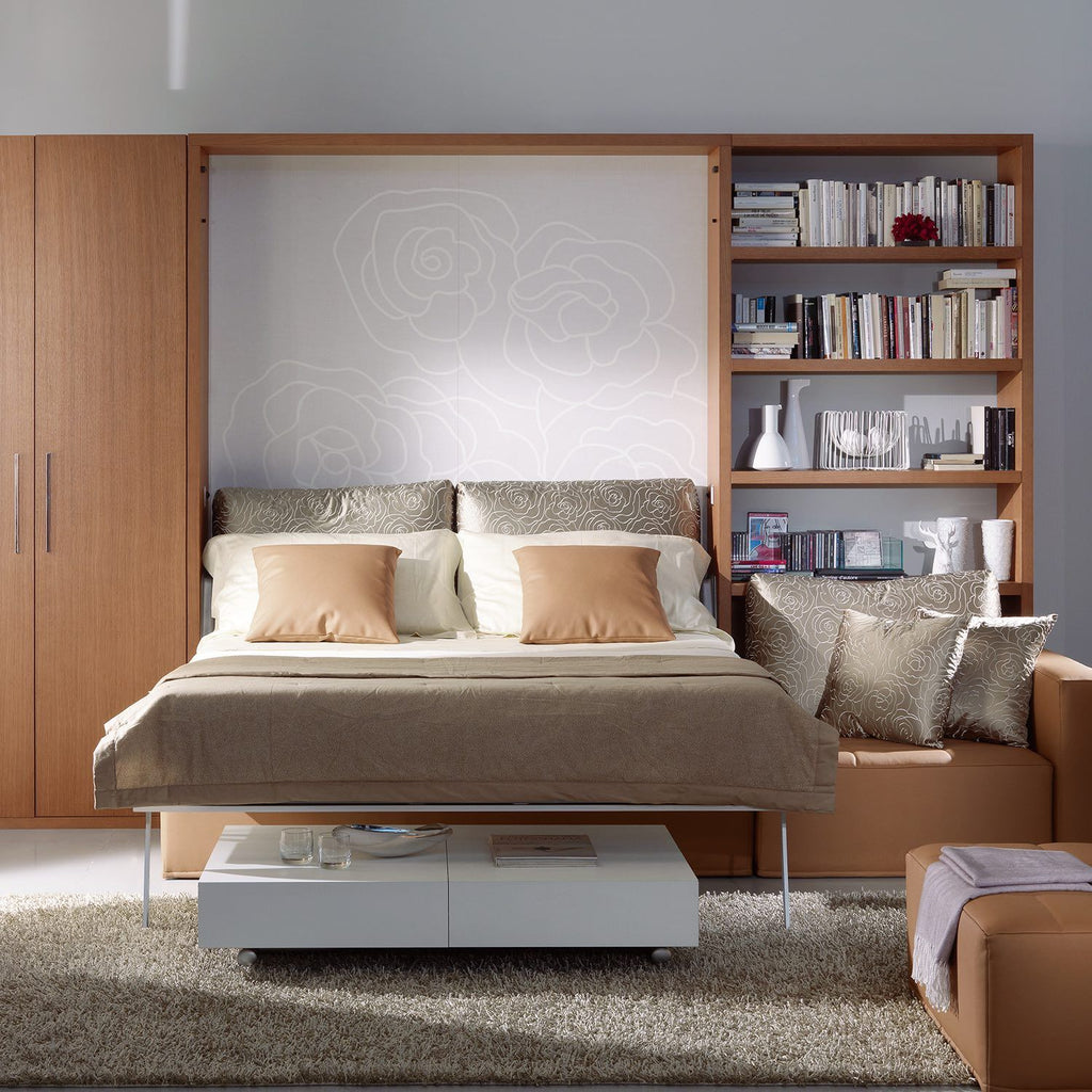 Letto matrimoniale a scomparsa con divano Domino